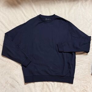 ASOS Dark Blue Oversized Crewneck Sweatshirt-size M